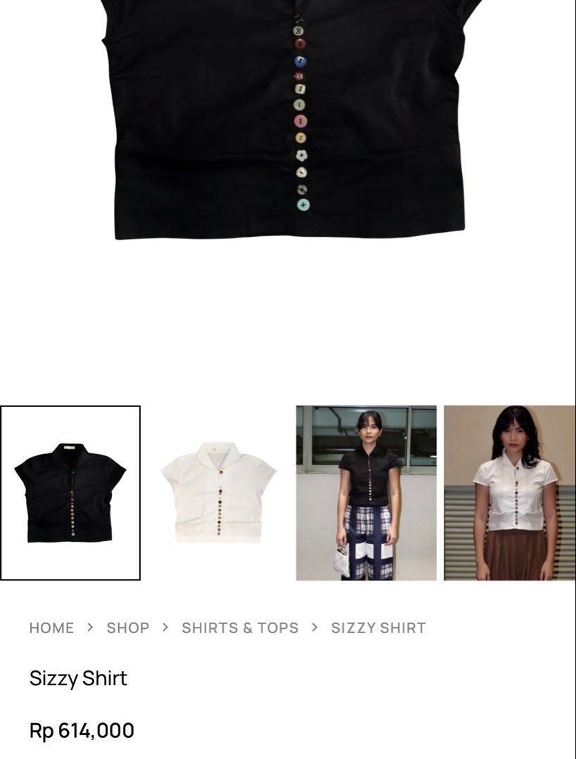 Tu Episode Sizzy Top in Navy Blue (Category: Shirts) located in Quezon City. Submitted by itemsbyj (Listing ID 1447109263, Image 2). Description: - Bought from Tu Episode's pop up in Jakarta - Navy Blue unreleased colorway - Comes with their linen-ish bag - RFS: Does not compliment my body type.