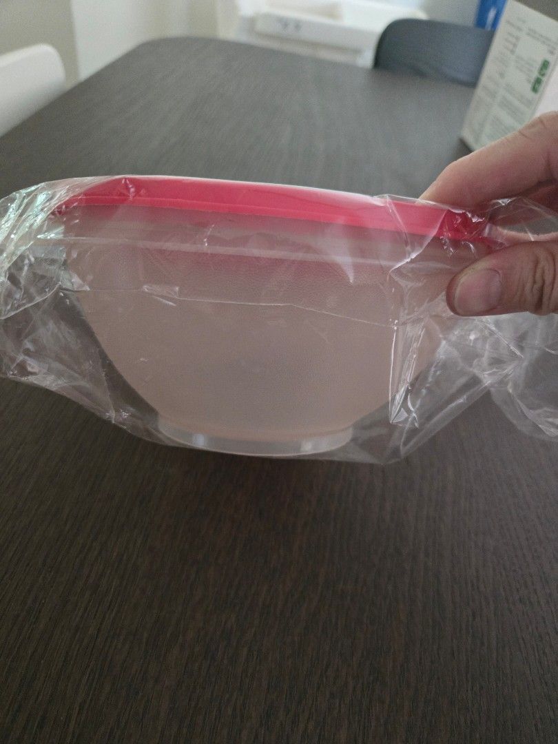 Tupperware Square Container with Red Lid498308588976230402