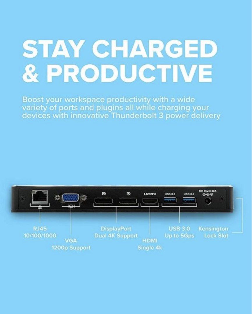 VisionTek Thunderbolt 3 USB C Docking Station498616464971540487