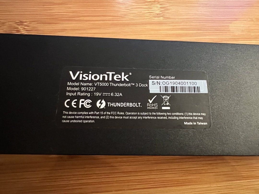 VisionTek Thunderbolt 3 USB C Docking Station498616464971540483