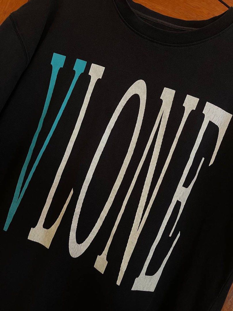 Vlone Shirt (Category: Tshirts & Polo Shirts ) located in Baler. Submitted by revibeee (Listing ID 1447239442, Image 3). Description: FOR SALE VLONE BIG LOGO SHIRT COLOR BLACK, TEAL, AND WHITE IN EXCELLENT CONDITION THICK FABRIC COLOR RATE 9/10 WIDTH 21.5 INCHES | LENGTH 28.5 INCHES BEST FIT SIZE MEDIUM TO LARGE BODY FRAME WITH MINIMAL CRACK PRINTS MISSING NECK TAG COLOR MAY ALSO VARY DUE TO LIGHTING KINDLY CHECK THE PHOTOS FOR THE COMPLETE DETAI