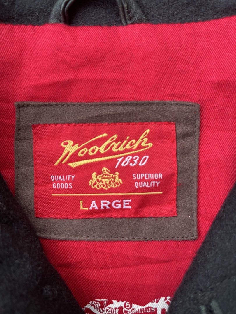Woolrich Map Lining Leather Patch Wool Jacket (Category: Coats, Jackets and Outerwear) located in Bachok. Submitted by nmsstore (Listing ID 1447281397, Image 3). Description: Measurements: Armpit to Armpit: 21 inches Length: 29 inches Condition: 9/10 Please check all photos for details..