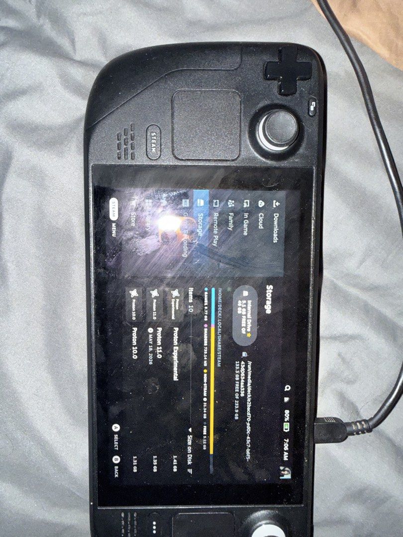 WTS Valve Steam Deck LCD 64GB + 258GB, Video Gaming, Gaming