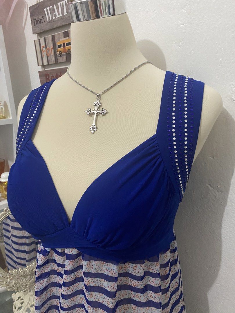 Y2K Rhinestone Tankini Padded Top (Category: Bikinis & Swimsuits) located in Manila. Submitted by ligaya14.vanilla (Listing ID 1447257279, Image 3). Description: S-M Padded na sya Tankini Top Only super pretty ng style and color nakakaputi ❗️SEPTEMBER MONTH SALE ALL ITEMS POSTED WILL ONLY BE P55 EACH❗️.