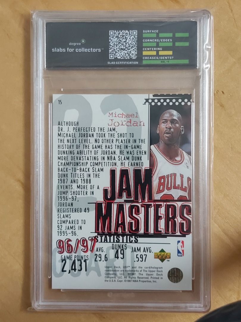 1997-98 Upper Deck UD3 - Jam Masters Michael Jordan #15 Degree 9 （分類：其他周邊）位於 Hong Kong。 由 itavtrad 提交（商品編號 1450925348，圖片 2）。簡介： 。