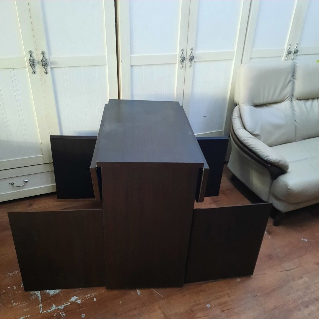 2nd hand kitchen island extendable drop leaf table | front & back cabinet opening (Category: Tables & Sets) located in Paranaque City. Submitted by feybelhaft (Listing ID 1450829732, Image 3). Description: 💳 𝐌𝐨𝐝𝐞 𝐨𝐟 𝐏𝐚𝐲𝐦𝐞𝐧𝐭 ✅ QR Ph Credit Card ✅️ GCash ✅ BDO Bank Transfer ✅ BPI Bank Transfer 📍 𝙋𝙖𝙮𝙢𝙚𝙣𝙩 𝙞𝙨 𝙢𝙖𝙙𝙚 𝙪𝙥𝙤𝙣 𝙥𝙞𝙘𝙠-𝙪𝙥 𝙛𝙧𝙤𝙢 𝙪𝙨..