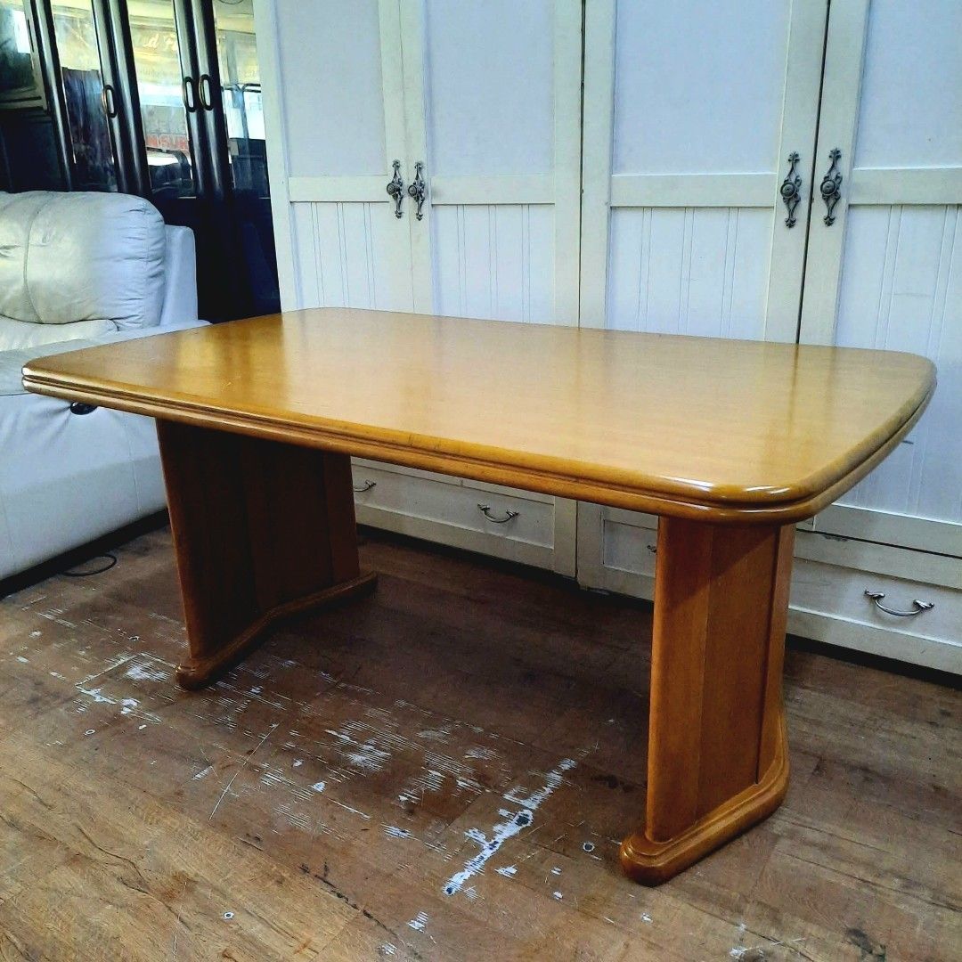 2nd hand OTSUKA Japan made pedestal dining table | hard solid wood (Category: Tables & Sets) located in Paranaque City. Submitted by feybelhaft (Listing ID 1450825639, Image 1). Description: 💳 𝐌𝐨𝐝𝐞 𝐨𝐟 𝐏𝐚𝐲𝐦𝐞𝐧𝐭 ✅ QR Ph Credit Card ✅️ GCash ✅ BDO Bank Transfer ✅ BPI Bank Transfer 📍 𝙋𝙖𝙮𝙢𝙚𝙣𝙩 𝙞𝙨 𝙢𝙖𝙙𝙚 𝙪𝙥𝙤𝙣 𝙥𝙞𝙘𝙠-𝙪𝙥 𝙛𝙧𝙤𝙢 𝙪𝙨..