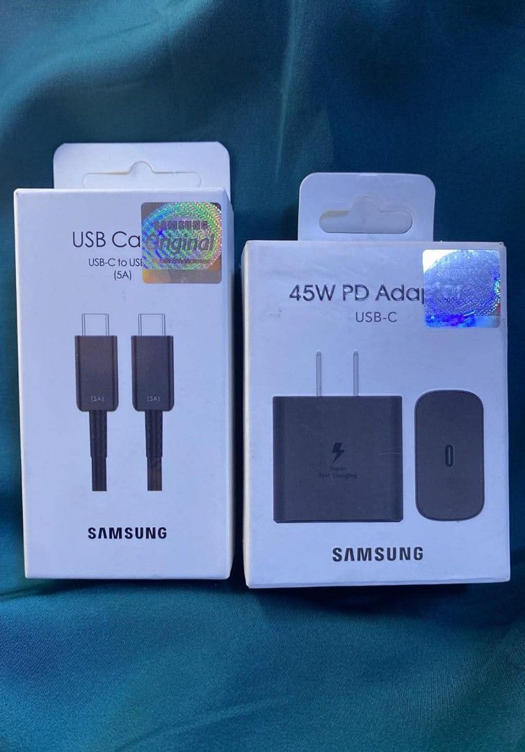 45W PD ADAPTER SAMSUNG CABLE CHARGER (Category: Chargers & Cables) located in Manila. Submitted by milasgadgetph (Listing ID 1450886378, Image 1). Description: .