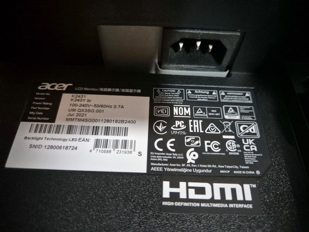 Acer Computer Monitor514836709874739201