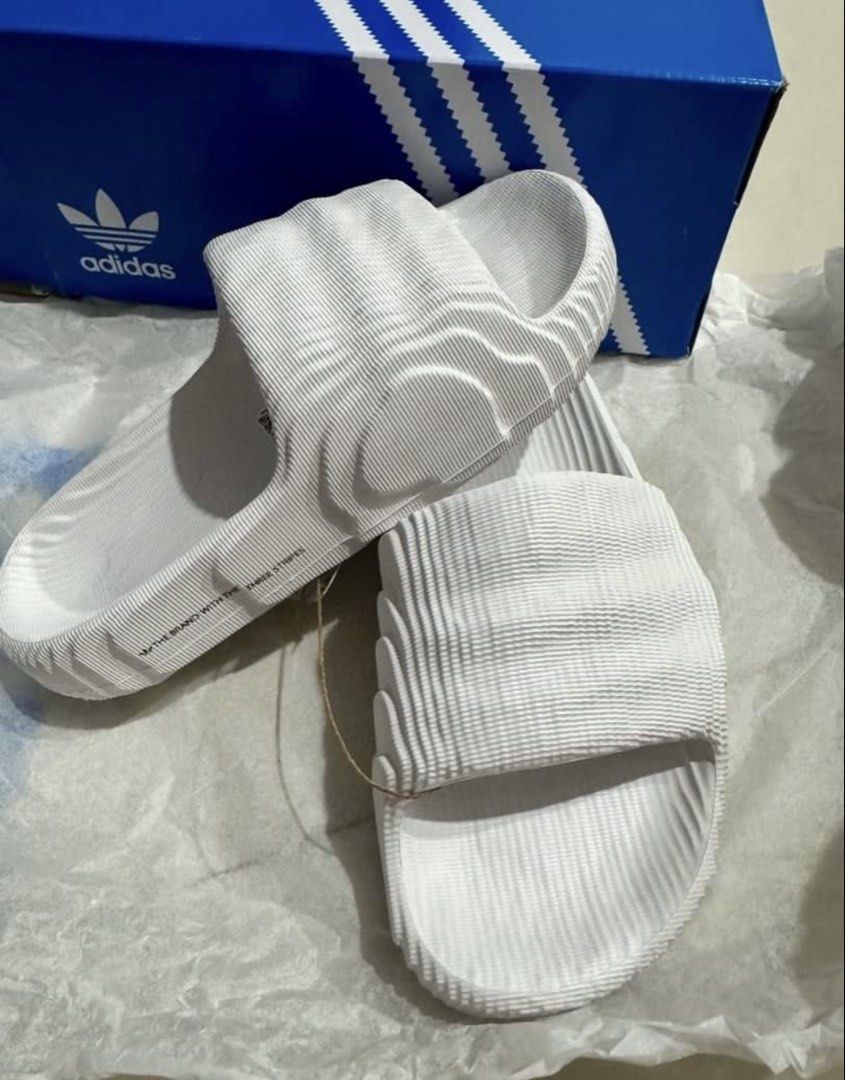 Adidas adilette ayoon (Category: Slippers and slides) located in Pasay City. Submitted by taptooload (Listing ID 1450877938, Image 3). Description: For the design of these adidas slides we looked to topographic maps illustrating expeditions to Mars and the dimensional stages of a new planet. And the futuristic vibes don’t end there. They’re built with material made in part from sugarcane, one step on the road to a more sustainable future. Wear th