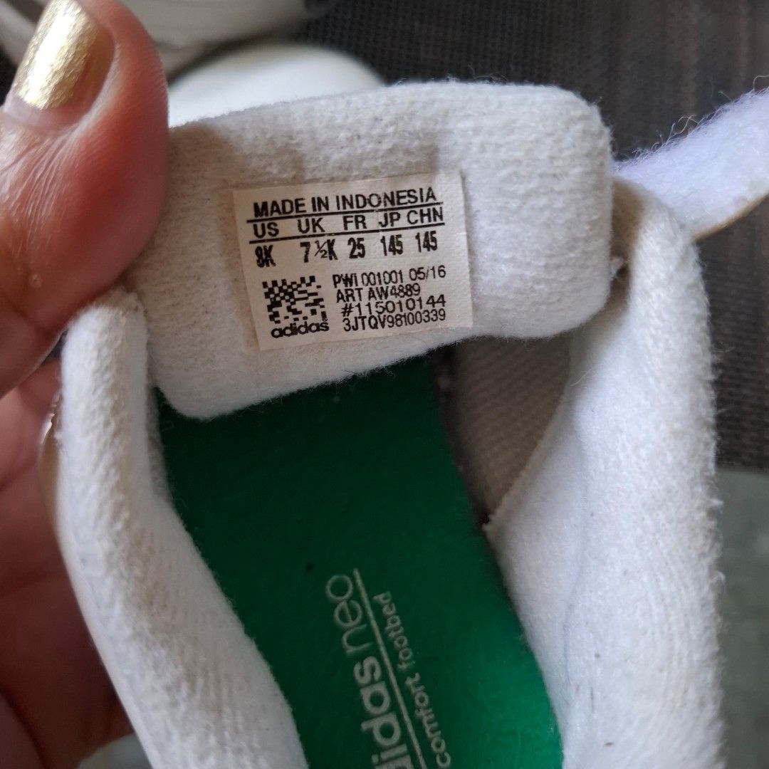 Adidas Neo & Crocs Kids Shoes Bundle (Category: Babies & Kids Fashion) located in Don Carlos. Submitted by PphiXi_Finds (Listing ID 1450870007, Image 2). Description: - Bundle includes 2 pairs of kids' shoes. - White Adidas Neo sneakers: Size UK 7K / US 7.5K / FR 25 / JP 145. - Beige Crocs clogs: Size C7. - Both are ideal for everyday wear. - Selling as a set..