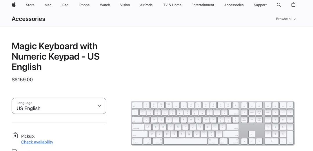Apple Magic Keyboard with Numeric Keypad - US English514450316990228481