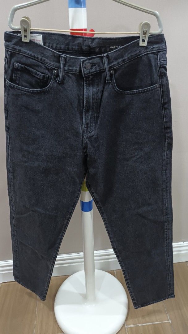 Authentic GAP Relaxed Taper Jeans - Dark Wash (Category: Jeans) located in Quezon City. Submitted by ddgapstore (Listing ID 1450885418, Image 1). Description: - GAP dark wash denim jeans - Relaxed fit with a tapered leg - Features GAPFlex technology for ultimate comfort - Classic five-pocket styling - Secure button and zip fly closure - Ideal for everyday wear.