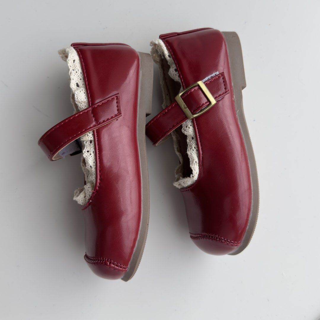 Baby Red Shoes with Ruffles (Category: Babies & Kids Fashion) located in Pasig City. Submitted by luvmauve (Listing ID 1450819890, Image 2). Description: Use for an hour only Size 27 16.6.