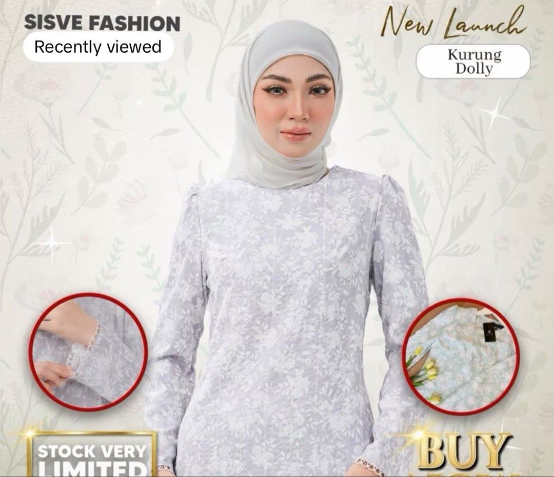 Baju Kurung Moden (Category: Baju Kurung & sets) located in Maran. Submitted by prelovedzzzha (Listing ID 1450882563, Image 1). Description: Baju kurung moden, korean cotton with embroidery & soft .