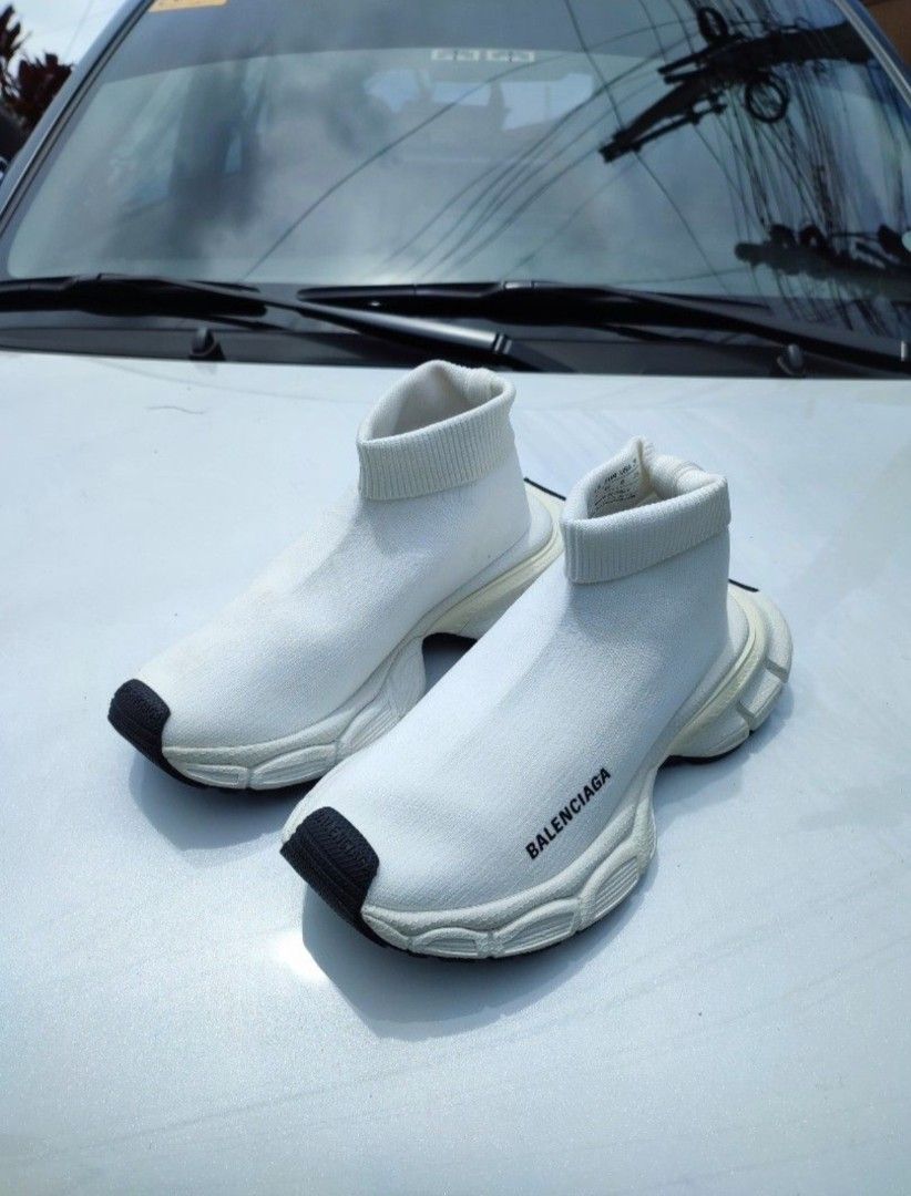 Balenciaga Speed Trainer Sock Sneakers White (Category: Sneakers & Footwear) located in Manila. Submitted by goodfrey25 (Listing ID 1450767444, Image 2). Description: -Authentic Balenciaga Speed Trainer sock sneakers - Color: White - Size: 38 EU / 8 US - Made in Italy - Extremely comfortable and stylish - Perfect for daily use.