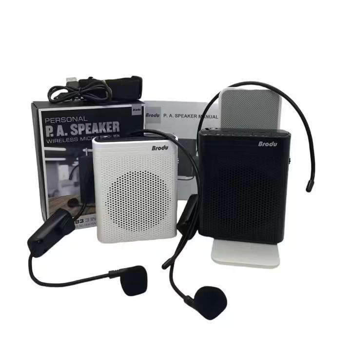 Brody Personal PA Speaker Wireless Microphone BTS-1383 (Category: Soundbars, Speakers & Amplifiers) located in Manila. Submitted by iliasjen3082126 (Listing ID 1450909301, Image 1). Description: - Portable PA speaker with wireless microphone - Available in black and white - Ideal for teachers, tour guides, and presentations - Easy to carry with included strap - Rechargeable via USB - Includes headset microphone and charging cable - Manual include