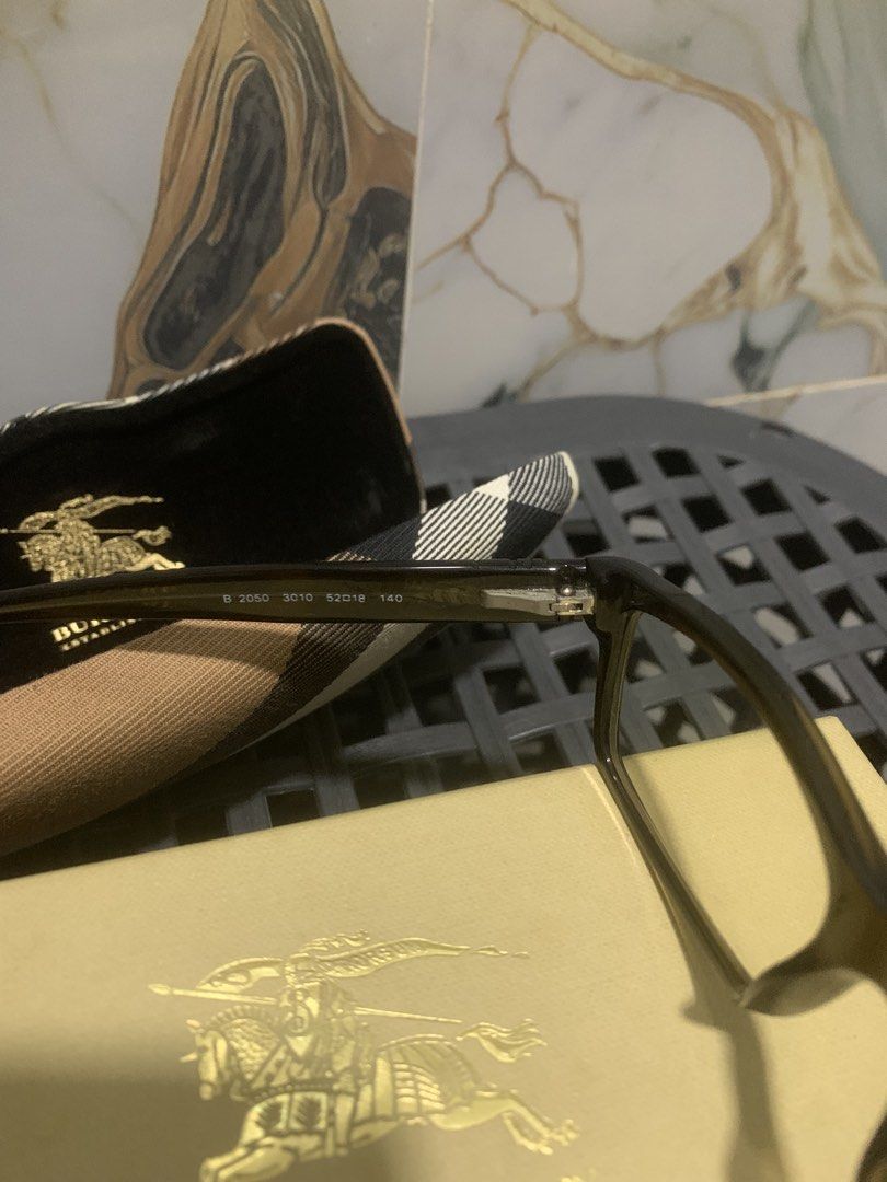 Burberry Eyeglasses B 2050 with Case and Box (Category: Luxury Accessories) located in Paranaque City. Submitted by mma1929 (Listing ID 1450903521, Image 3). Description: - Authentic Burberry eyeglasses - Model: B2050 - Made in Italy - Includes original case and box - Ideal for everyday wear - Selling as is - like new - No grade pure eye glasses - Original price is 17k selling for only 5,000 - 5K slightly negotiable .