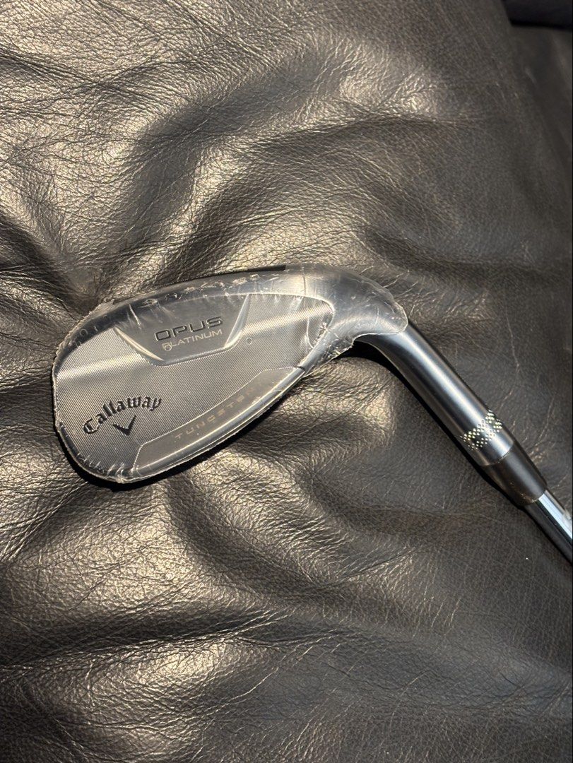 Callaway OPUS platinum wedge 58* (Category: Golf) located in Manila. Submitted by lancelets (Listing ID 1450891448, Image 1). Description: - Brand new Callaway OPUS D-PLATINUM wedge - Still in original plastic wrapping - Features Spin Gen Technology for maximum spin and control - Narrow pitch groove with aggressive face blast for enhanced spin - Equipped with N.S. PRO 950GH Neo shaft - Ideal for improving your golf game.