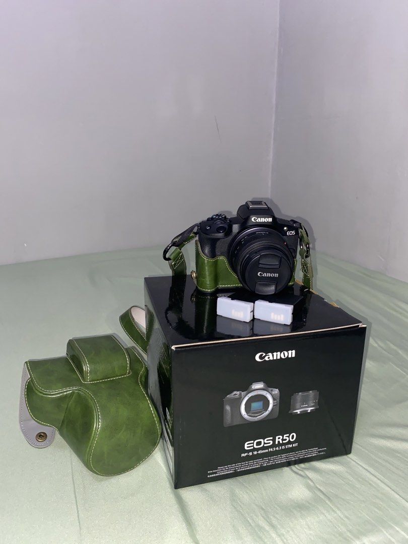 Canon EOS R50 Mirrorless Camera with Lens and Accessories (Category: Cameras) located in Kidapawan. Submitted by jaemnop (Listing ID 1450809632, Image 1). Description: 📸 Canon EOS R50 with RF-S 18-45mm Kit Lens – Complete Package 💰 Price: ₱46,000 (Slightly Negotiable) Selling my Canon EOS R50 with the RF-S 18-45mm Kit Lens in excellent, like-new condition. ✅ Bought: May 15, 2026 ✅ Low shutter count (lightly used) ✅ No scratches, dents, or issue