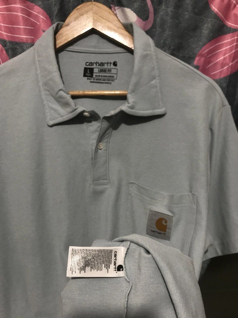 Carhartt polo (Category: Tshirts & Polo Shirts ) located in Placer. Submitted by mark_triplang (Listing ID 1450875814, Image 3). Description: Carhartt polo (Light blue) ▪️L28 ▪️W21 ▪️Color rate: 9.5/10 ▪️Condition: 9.5/10 ▪️Issue: Off.