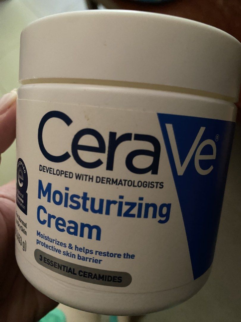 CeraVe Moisturizing Cream 3 Essential Ceramides (Category: Face Care) located in Caloocan City. Submitted by byriri63111992 (Listing ID 1450775272, Image 2). Description: pasalubong from US approx 70% remaining decluttering.