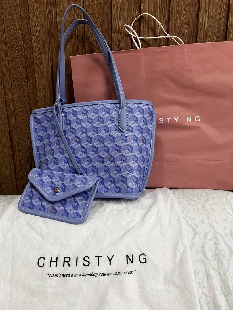 Christy Ng Russo in Periwinkle (Category: Shoulder Bags) located in Cainta. Submitted by chainm (Listing ID 1450741581, Image 2). Description: LP LISTED! Like New condition No lowballers accepted ❌ With dust bag and paper bag.