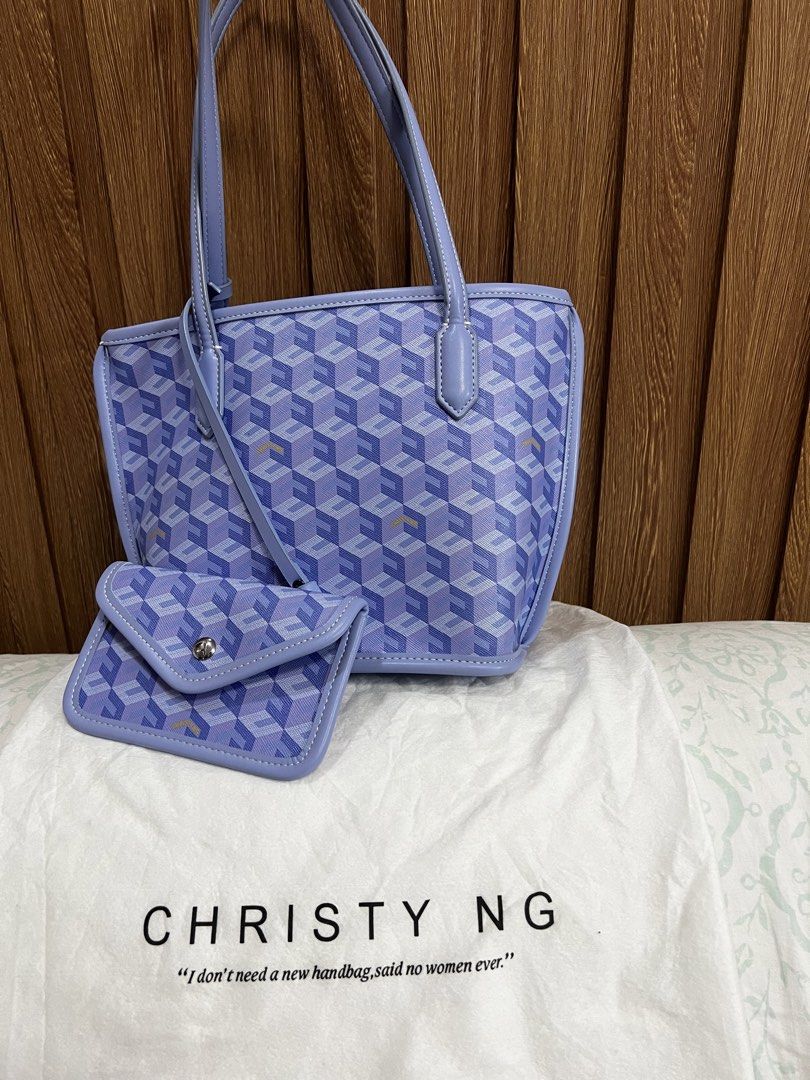Christy Ng Russo in Periwinkle (Category: Shoulder Bags) located in Cainta. Submitted by chainm (Listing ID 1450741581, Image 1). Description: LP LISTED! Like New condition No lowballers accepted ❌ With dust bag and paper bag.