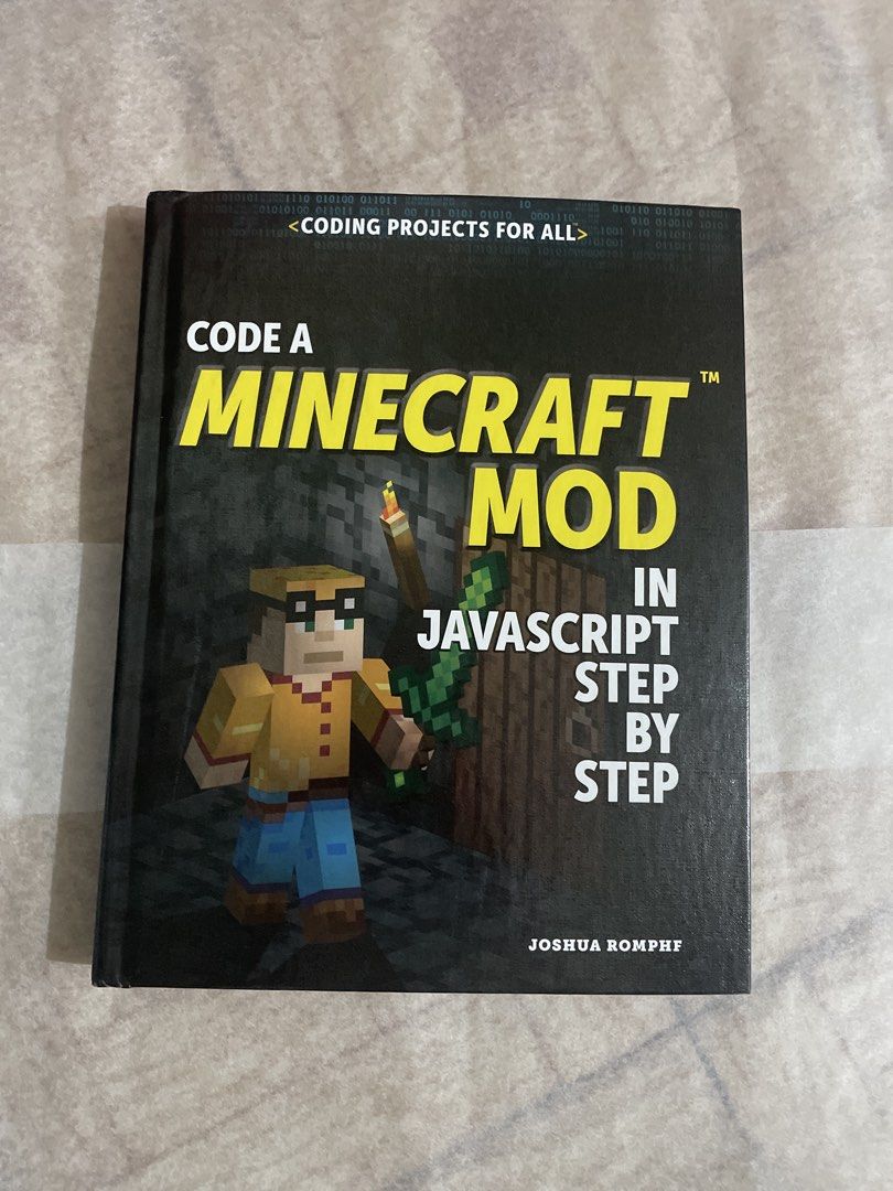 Code a Minecraft Mod in JavaScript Step by Step Book （分類：教科書）位於 Hong Kong。 由 rarewind.0b6c25 提交（商品編號 1450809416，圖片 1）。簡介： Learn to code Minecraft mods with this step-by-step guide. Uses JavaScript. Great for beginners interested in coding and Minecraft. Covers basic concepts and projects. Published by No Starch Press. Fun and educational.。