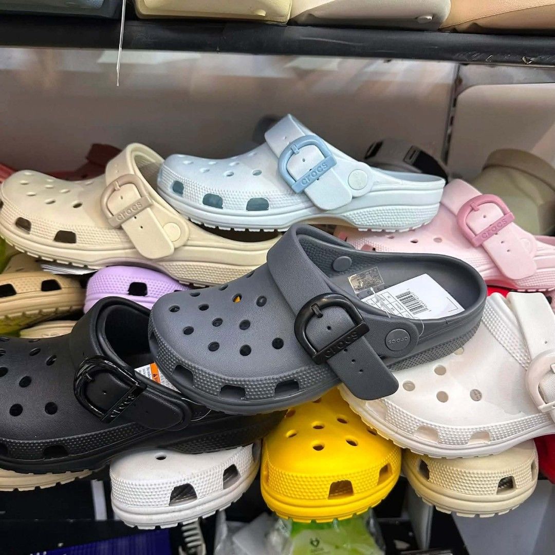 Crocs Classic Clog with Buckle - Black (Category: Slippers and slides) located in Manila. Submitted by ddg_s (Listing ID 1450765859, Image 2). Description: CROCS ENAMEL CLOG “new colorway!!” — complete inclusion sizes: 35-40 sizes: 41-45 (bone & grey only) ₱1499.