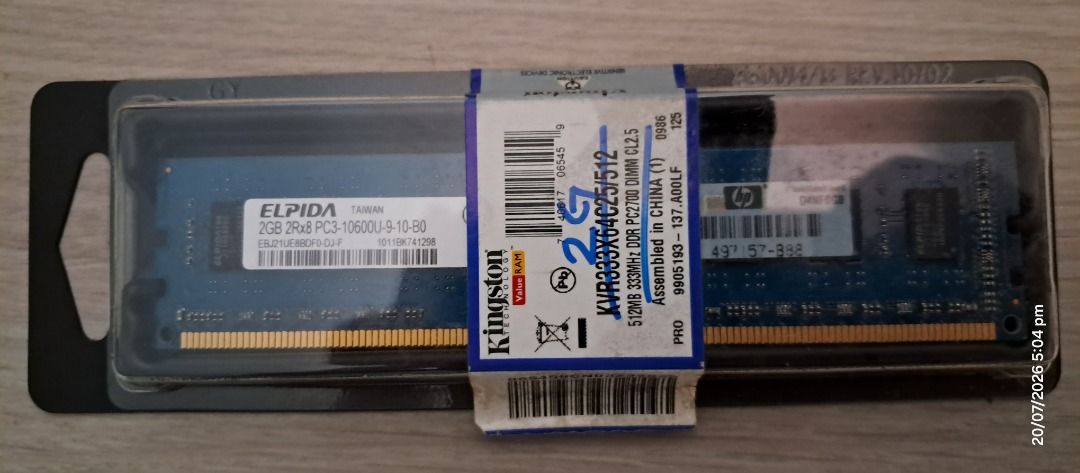 ELPIDA 2GB PC3-10600U DDR3 RAM Module514687793984983041