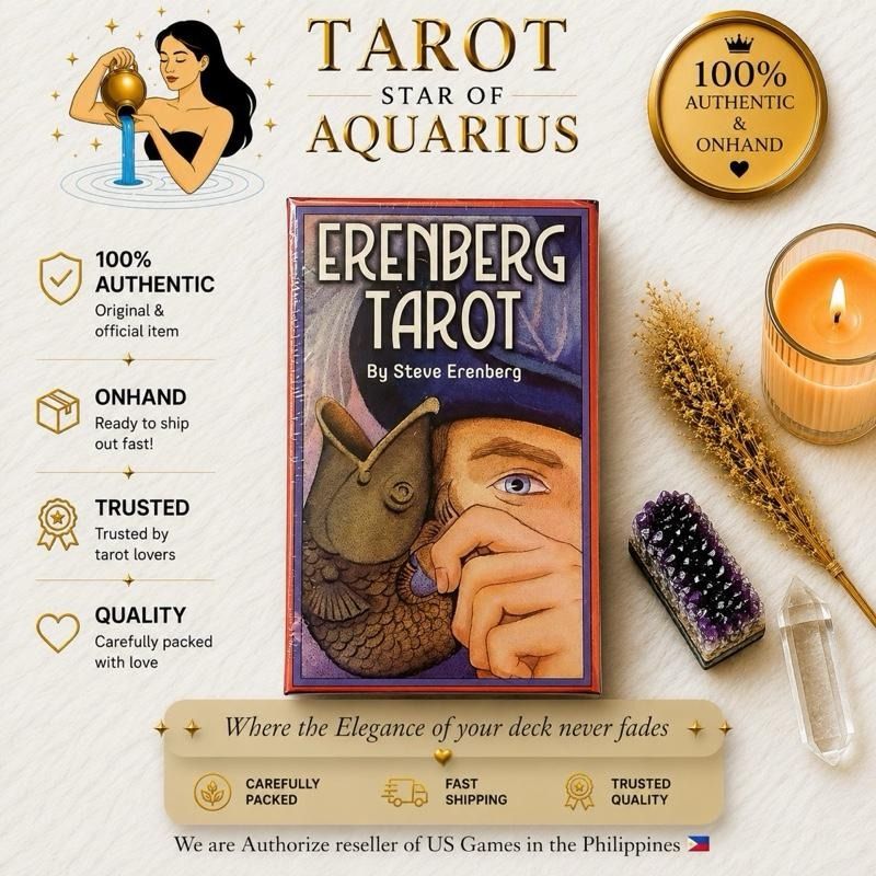 Erenberg Tarot Deck - Authentic (Category: Card Packs) located in Bacoor. Submitted by tarotstarofaquarius (Listing ID 1450911905, Image 1). Description: NEW AND SEALED.