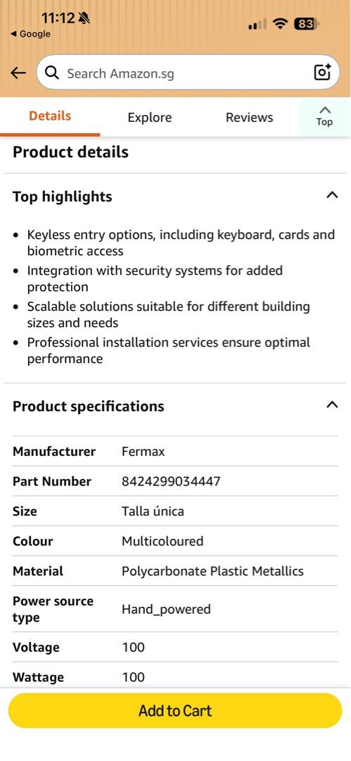 Fermax White Intercom Handset515602336302376962