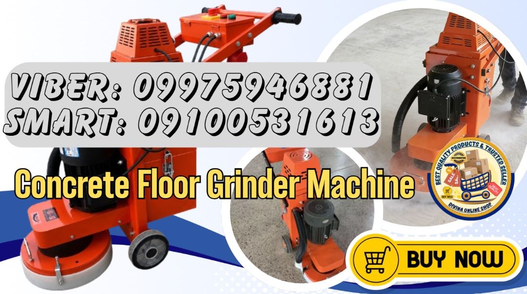 Floor Grinding Concrete Floor Vacuuming and Grinding Machine (Category: Construction Tools & Equipment) located in Manila. Submitted by marielhyn-09975946881 (Listing ID 1450807974, Image 1). Description: 🎀 YM-350 Concrete Floor Grinder Machine PHP 73,200 🌏 We Can Deliver Nationwide 👉 AP Cargo, LBC & Lalamove (🛳️ Sea /✈️ Air Freight) ✅💯 Guaranteed Seller ✅ High Quality Products ✅💯 Legit Distributor ✅ Complete Documents ✅ Free Shipping and H