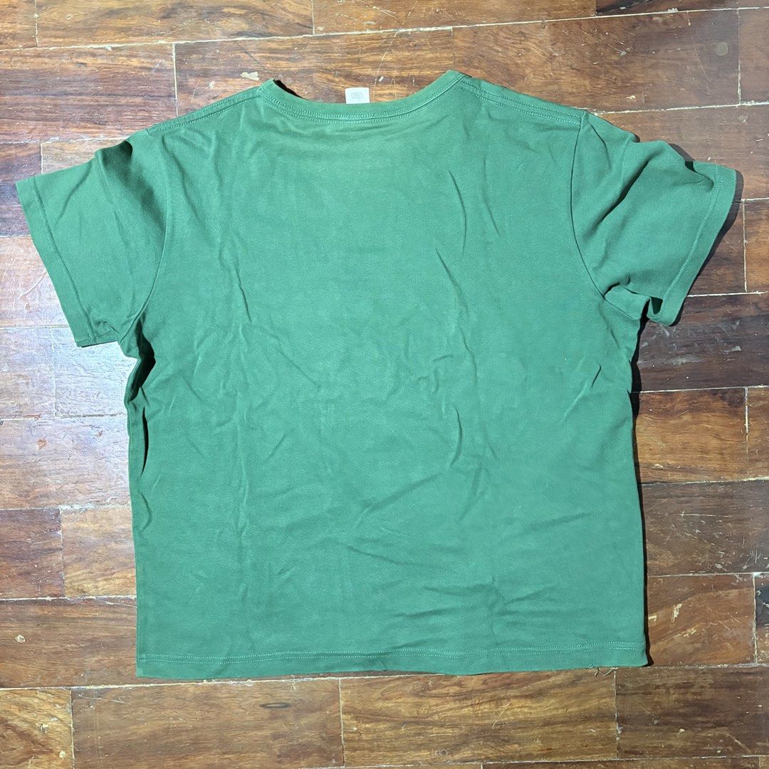 Plain Green T-shirt (Category: Tshirts & Polo Shirts ) located in Mandaluyong City. Submitted by aestephics (Listing ID 1450856424, Image 2). Description: rfs need student funds! for inquiries, message anytime note: kindly manage your expectations for pre-loved items. loc: mandaluyong city near rtu mop gcash or maya shipping via lalamove, j&t, or angkas padala.