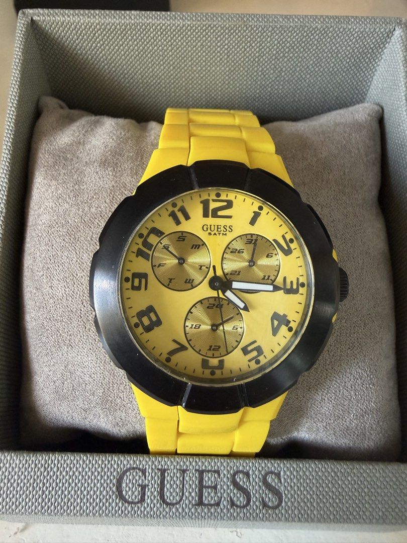 Guess W11594G5 men's watch (Category: Men's Watches) located in Manila. Submitted by kengsilog (Listing ID 1450813091, Image 1). Description: For sale Never been used Brand new with box Meet up only RFS: Dont like the color.