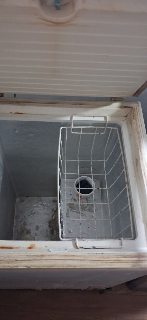 Haier Chest Freezer BD - 106H (Category: Refrigerators and Freezers) located in Cavite. Submitted by dj1987 (Listing ID 1450762240, Image 1). Description: - Haier BD - 106H Chest Freezer - Freezing Capacity: 9kg/24h - Power Consumption: 90W - Rated Voltage: 220V - Rated Frequency: 60Hz - Includes wire basket - Functional, with visible rust and wear marks on exterior and interior - Ideal for start up business - non-inverter -for pick up / delivery