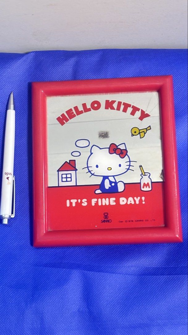 Hello Kitty vintage mirror 1976 marking (Category: Mirrors) located in Calamba. Submitted by cur8d (Listing ID 1450741542, Image 3). Description: collectors item.