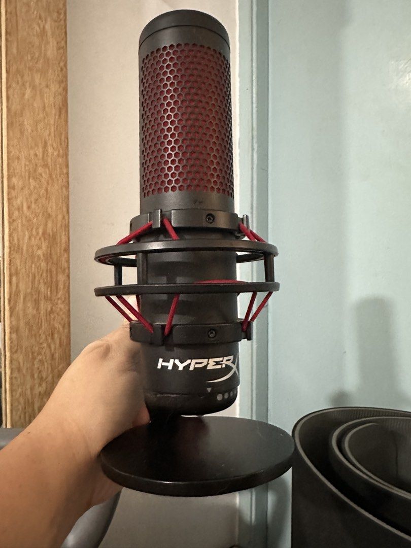 HyperX QuadCast S RGB USB Microphone (Category: Microphones) located in Pasay City. Submitted by smagsviolin (Listing ID 1450827333, Image 1). Description: - HyperX QuadCast S USB Microphone - Features customizable RGB lighting - Ideal for streaming, podcasting, and recording - Comes with original stand - Excellent working condition, no known issues - Ready for its next owner! .