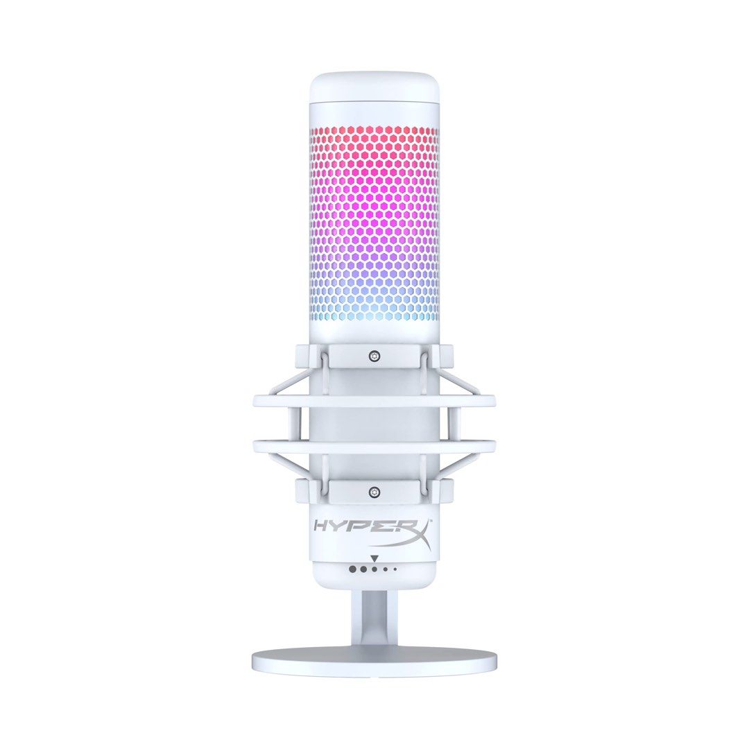HyperX QuadCast S White RGB USB Condenser Microphone