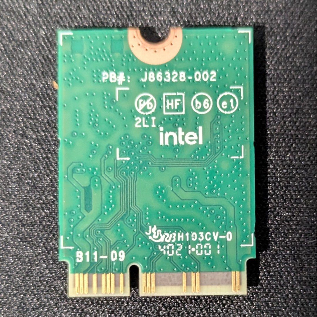 Intel AX201NGW Wi-Fi 6 Card