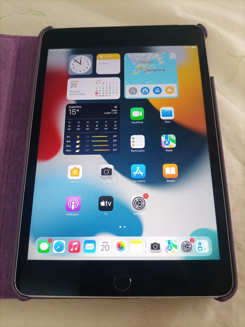 iPad mini 4 （分類：平板電腦 - iPad）位於 Hong Kong。 由 Marcos 提交（商品編號 1450164296，圖片 1）。簡介： iPad mini 4 With wifi and cellular 128gb include case and usb good condition 90% new。