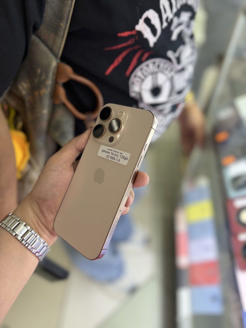 Iphone 16 Pro 128GB smartlocked 98BH NTC approved no issues (Category: iPhone 16 Series) located in San Juan City. Submitted by najihahtelecomshop2018 (Listing ID 1450873296, Image 3). Description: Legit Store | Original unit FOR SALE | TRADE / SWAP ▫️INSTALLMENT thru: 🔸Credit Card (straight / installment) 🔸Ggives / Gcredit + 6% interest 🔸Spay Later + 6% interest (RFS: Buy and Sell any kinds of Gadgets) Description: iPhone 16 Pro 128GB ( other