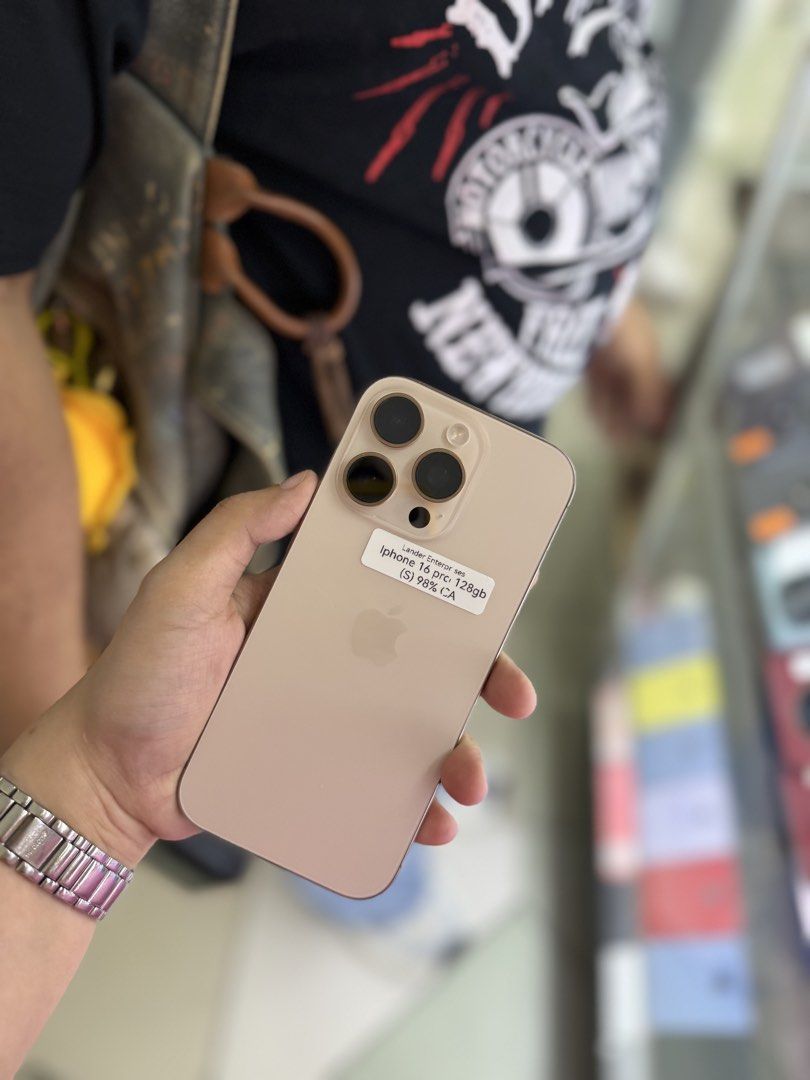Iphone 16 Pro 128GB smartlocked 98BH NTC approved no issues (Category: iPhone 16 Series) located in San Juan City. Submitted by najihahtelecomshop2018 (Listing ID 1450873296, Image 2). Description: Legit Store | Original unit FOR SALE | TRADE / SWAP ▫️INSTALLMENT thru: 🔸Credit Card (straight / installment) 🔸Ggives / Gcredit + 6% interest 🔸Spay Later + 6% interest (RFS: Buy and Sell any kinds of Gadgets) Description: iPhone 16 Pro 128GB ( other