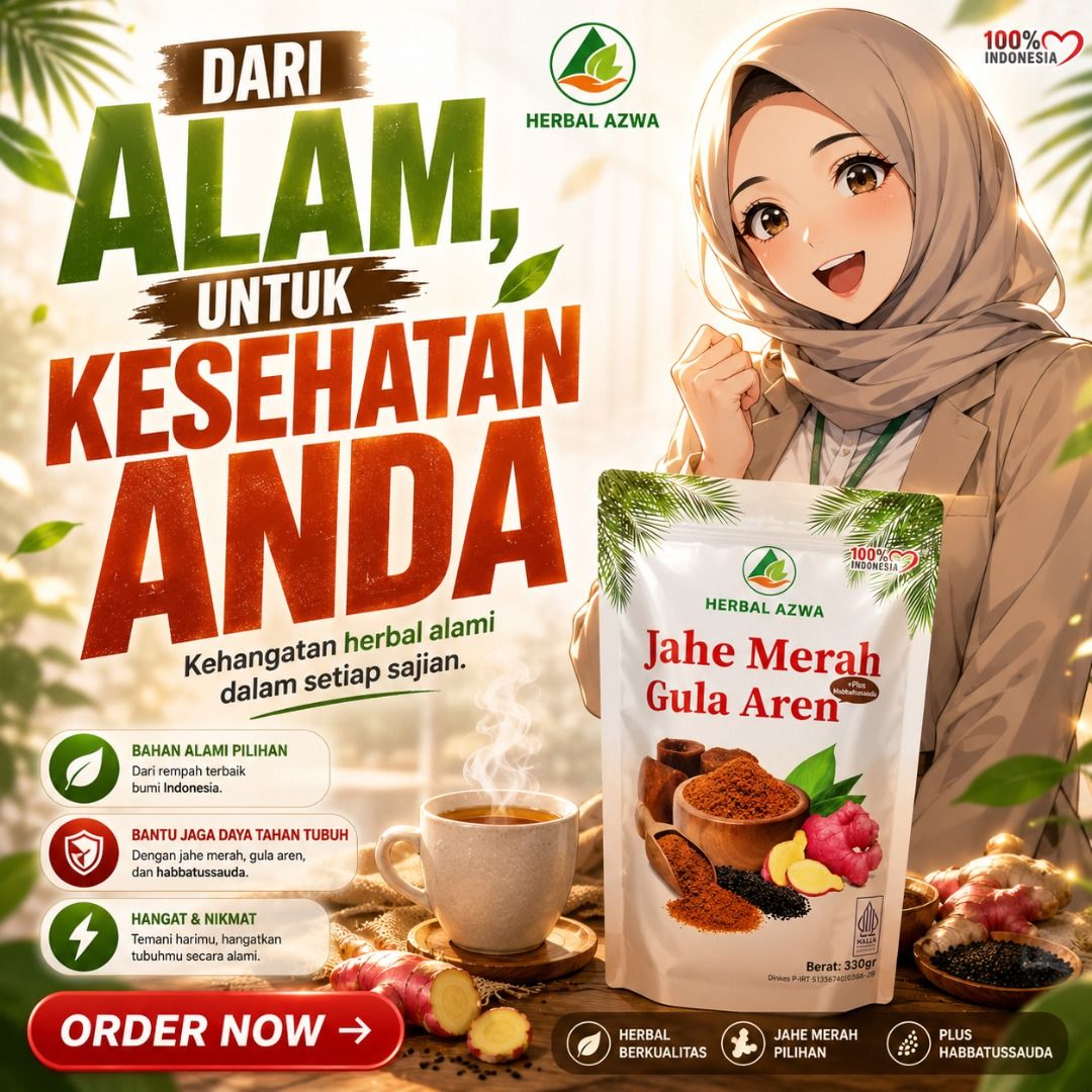 Jahe merah bubuk (Kategori: Makanan Instan) berada di Jakarta Barat. Dikirim oleh safefire.bee8af (ID iklan 1450758418, Gambar 1). Deskripsi: Herbal Azwa Jahe Merah menghadirkan kehangatan alami dalam setiap sajian. Minuman herbal ini dapat menjadi teman di tengah cuaca dingin maupun saat tubuh membutuhkan minuman hangat yang menenangkan. Nikmati cita rasa herbal yang nyaman dan menyegarkan.Info & order hubungi: IG : @herbalazwa https://herbalazw