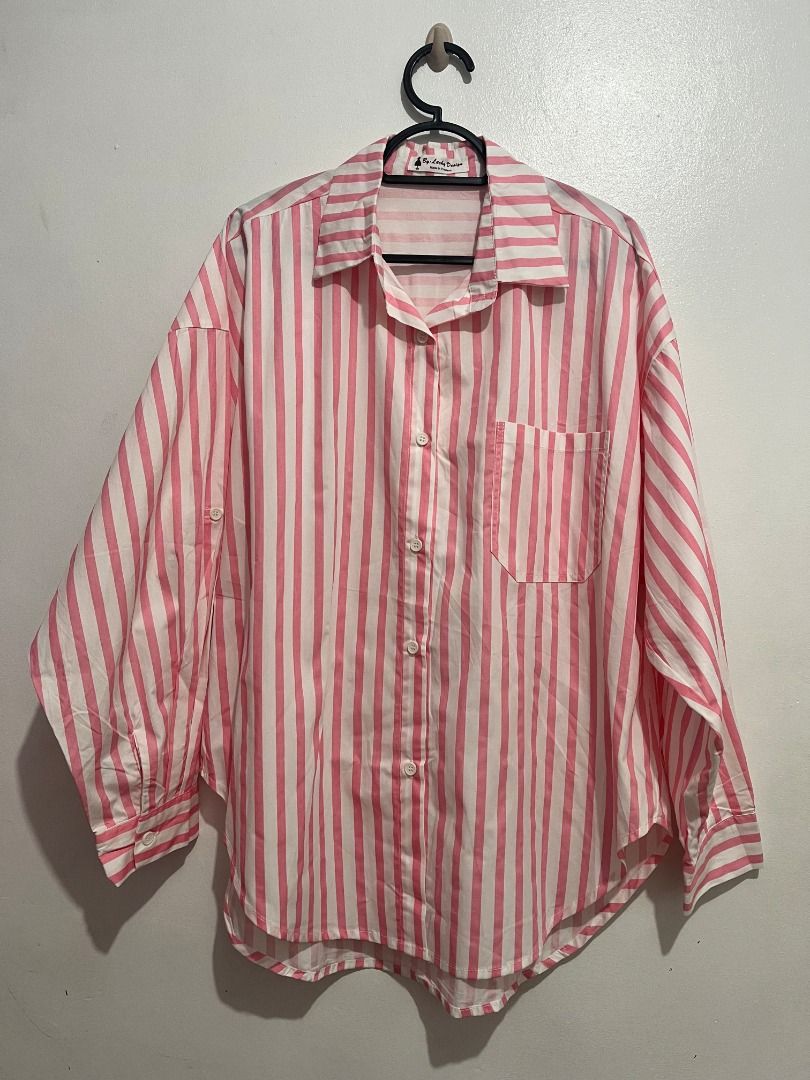L10 Pink BKK Striped Longsleeves (Category: Longsleeves) located in Legazpi City. Submitted by alittlerandom (Listing ID 1450903204, Image 1). Description: ✨ Declutter✨ Only used for live selling purposes. https:// vt.tiktok .com/ZS9rhCF7RjuBc-u2D7L/ (Remove spaces to check reviews of the product) Length: 27.5 in Bust: 34-46 in Materials: Cotton Silk .