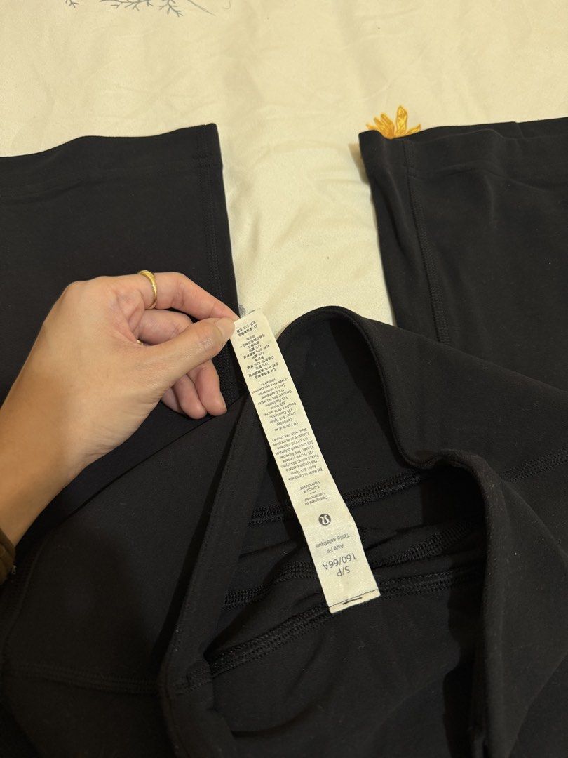 Lululemon Align High-Rise Flare Pants Black (Category: Other Bottoms) located in Valenzuela. Submitted by solanaph (Listing ID 1450756750, Image 3). Description: - Brand: Lululemon - Style: Align Flare Pants - Color: Black - Size: S/P (Small/Petite) - Rise: High-rise - Material: Comfortable and stretchy - Features: Flare leg - Best for: Yoga, everyday wear - bought from lululemon LA 2024 for $149 plus tax .