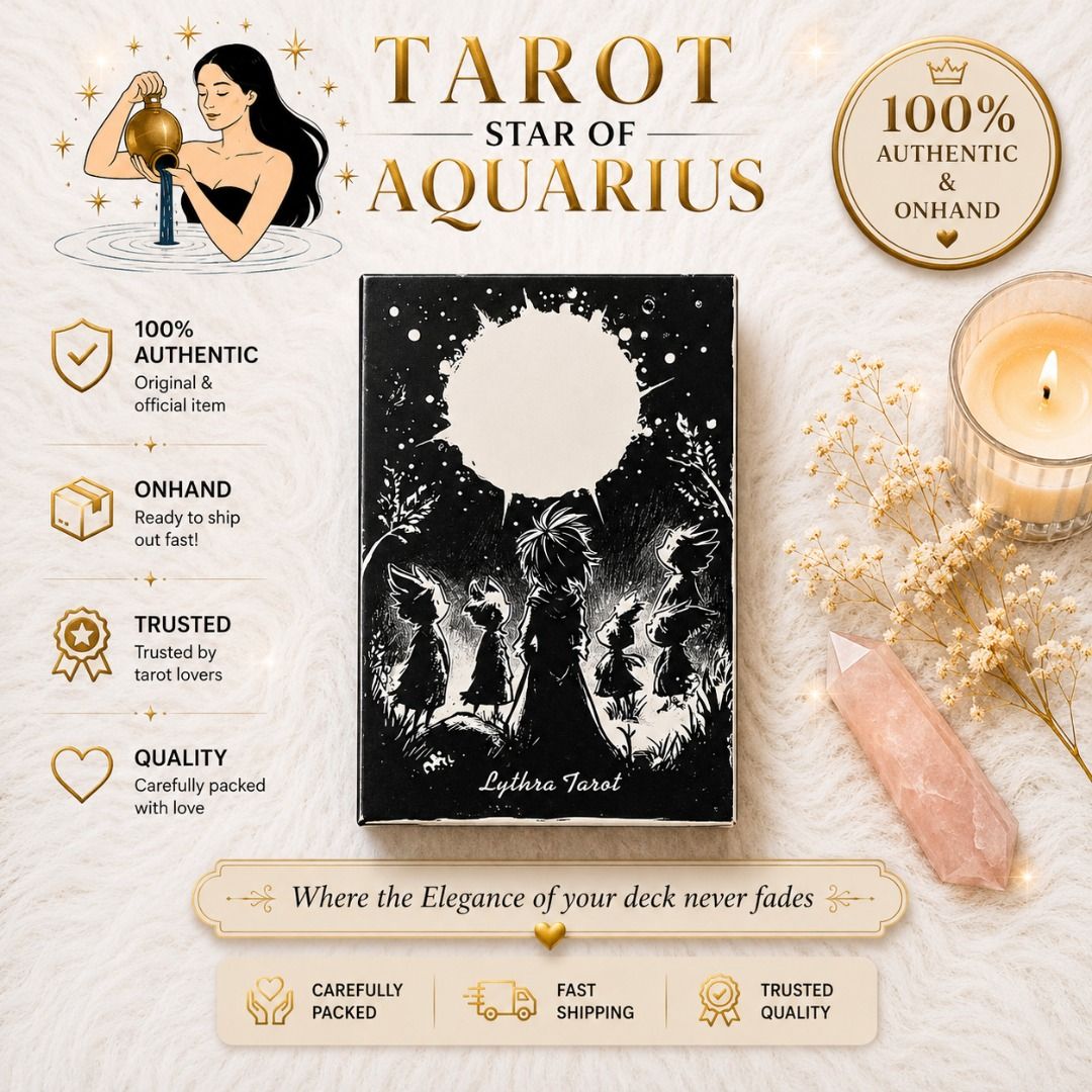 Lythra Tarot Oracle Deck from USA (Category: Card Packs) located in Bacoor. Submitted by tarotstarofaquarius (Listing ID 1450923729, Image 1). Description: 🌍Lythra Tarot Oracle Deck from USA ● Title: Used Lythra Tarot Oracle Deck from USA ● Condition: Used ● Origin: USA This product is a Lythra Tarot Oracle Deck, sourced from the USA. The deck is in a used condition, as indicated. It is perfect for those seeking a used Lythra Tarot Oracle Deck. 
