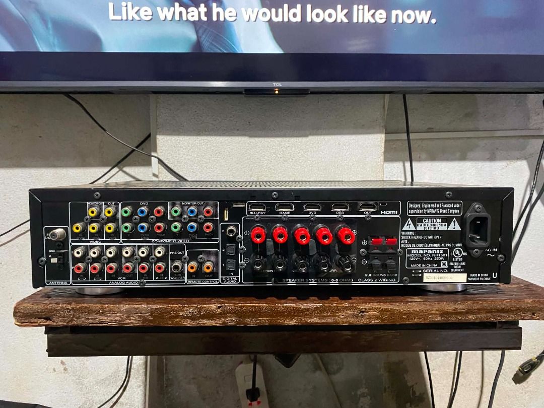 Marantz NR1501 Slim AV Receiver (Category: Soundbars, Speakers & Amplifiers) located in Antipolo. Submitted by canadafindss (Listing ID 1450763906, Image 2). Description: https://www.carousell.ph/ph/u/canadafindss Marantz NR1501 Slim AV Receiver Slim Design: Space-saving profile, easy to fit on standard media shelves. 7.1 Channel Surround: Complete home theater sound for movies and music. HDMI Connections: Multiple inputs for gaming consoles, pla