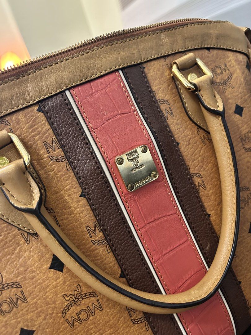 MCM Cognac Visetos Monogram (Category: Luxury Bags & Wallets) located in Quezon City. Submitted by dealclutteredwithmi (Listing ID 1450864726, Image 3). Description: RFS: declutter .